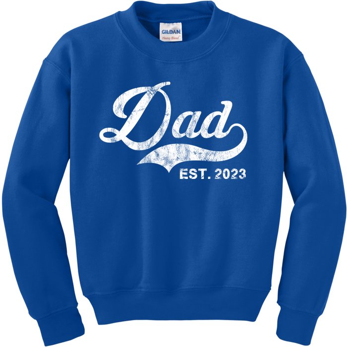 Dad Established In 2011 Worlds Best Fathers Day Cool Gift Kids Sweatshirt