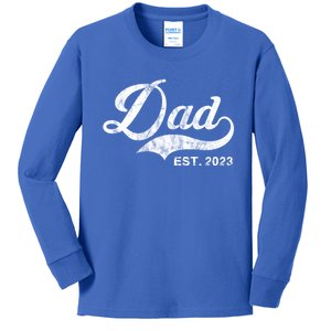 Dad Established In 2011 Worlds Best Fathers Day Cool Gift Kids Long Sleeve Shirt