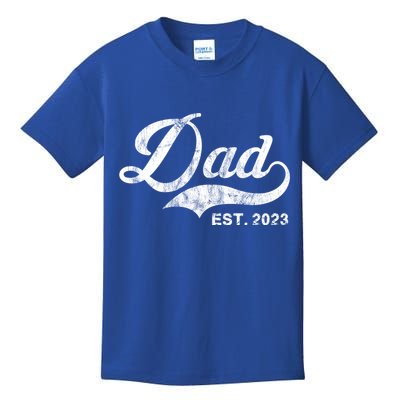 Dad Established In 2011 Worlds Best Fathers Day Cool Gift Kids T-Shirt