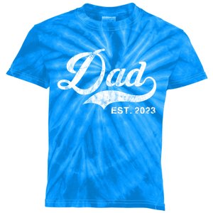 Dad Established In 2011 Worlds Best Fathers Day Cool Gift Kids Tie-Dye T-Shirt