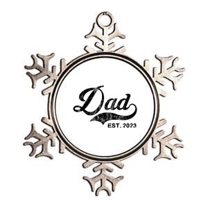 Dad Established In 2011 Worlds Best Fathers Day Cool Gift Metallic Star Ornament