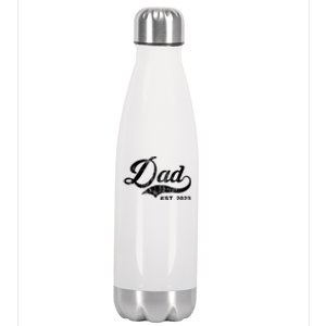 Dad Established In 2011 Worlds Best Fathers Day Cool Gift Stainless Steel Insulated Water Bottle