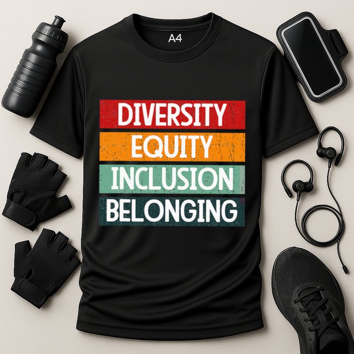 Diversity Equity Inclusion Belonging Cooling Performance Crew T-Shirt