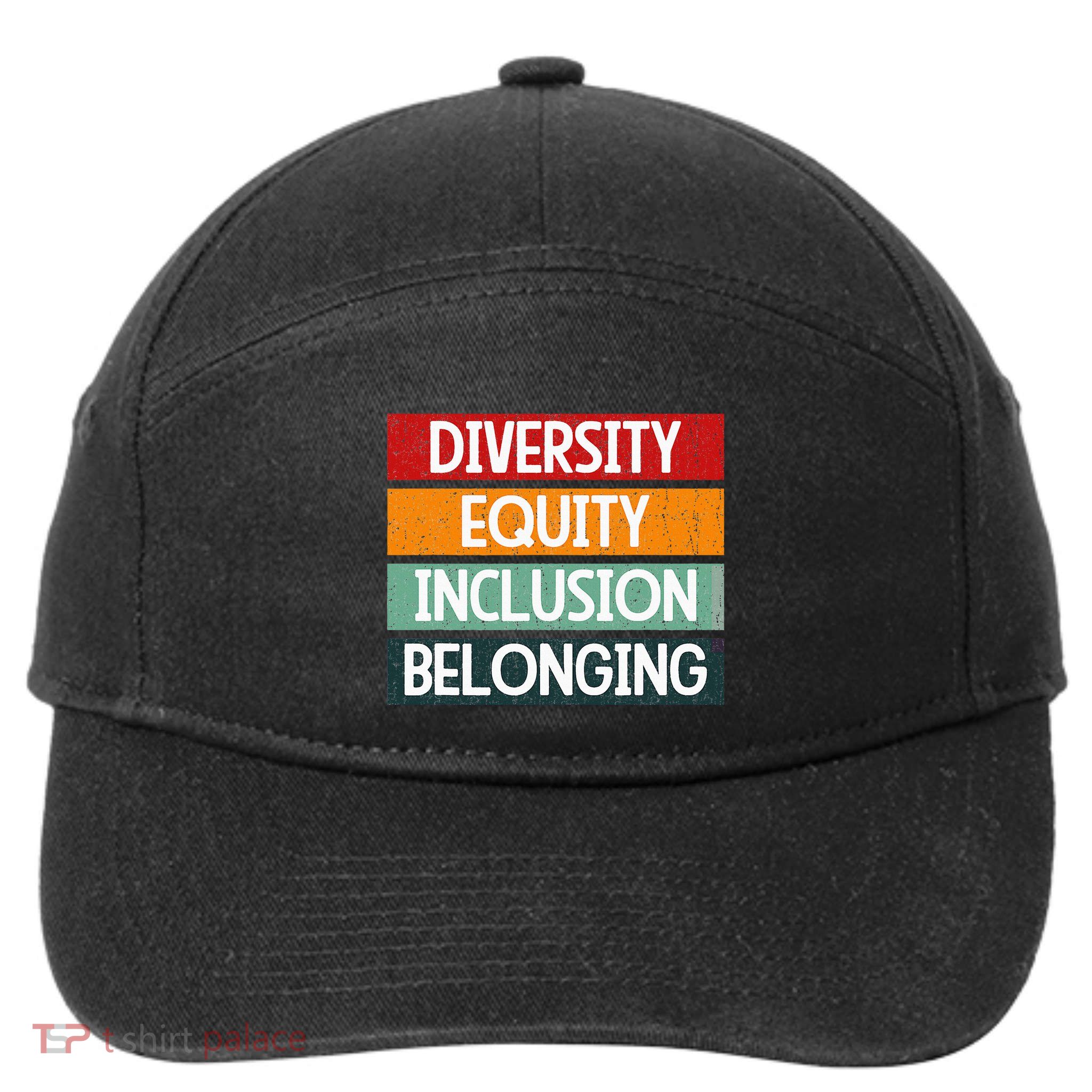 Diversity Equity Inclusion Belonging 7-Panel Snapback Hat