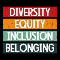 Diversity Equity Inclusion Belonging Drawstring Bag