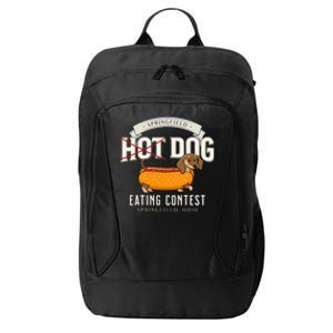 Dog Eating In Springfield Ohio Springfield Dog Cat Eating City Backpack