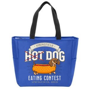 Dog Eating In Springfield Ohio Springfield Dog Cat Eating Zip Tote Bag