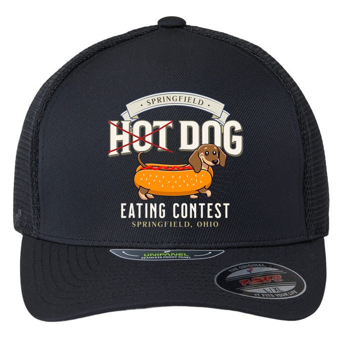 Dog Eating In Springfield Ohio Springfield Dog Cat Eating Flexfit Unipanel Trucker Cap