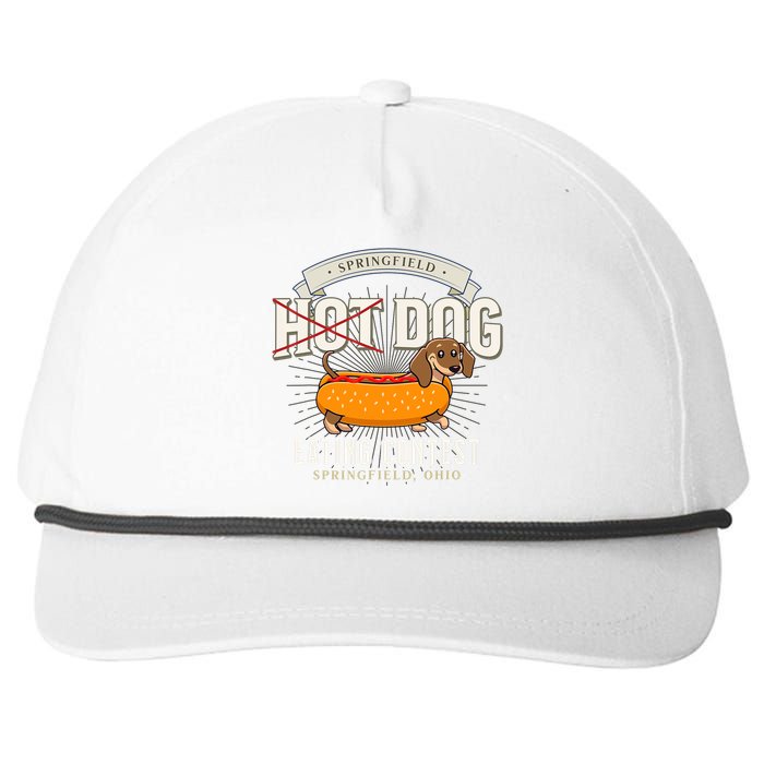 Dog Eating In Springfield Ohio Springfield Dog Cat Eating Snapback Five-Panel Rope Hat