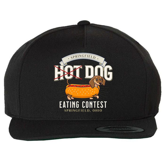 Dog Eating In Springfield Ohio Springfield Dog Cat Eating Wool Snapback Cap