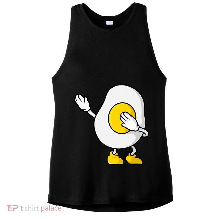 Dabbing Egg I’M So Eggcited Breakfast Gift Ladies PosiCharge Tri-Blend Wicking Tank