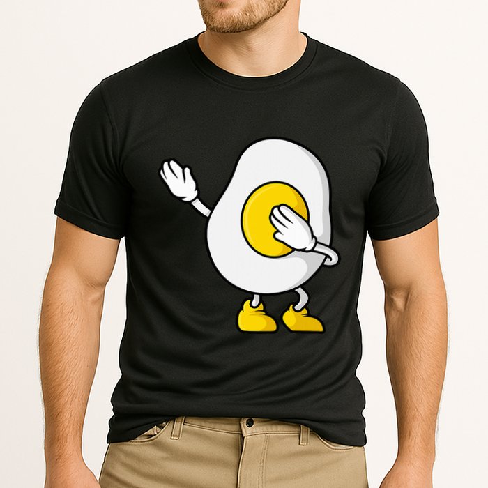 Dabbing Egg I’M So Eggcited Breakfast Gift Cooling Performance Crew T-Shirt