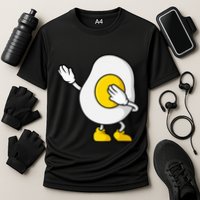 Dabbing Egg I’M So Eggcited Breakfast Gift Cooling Performance Crew T-Shirt