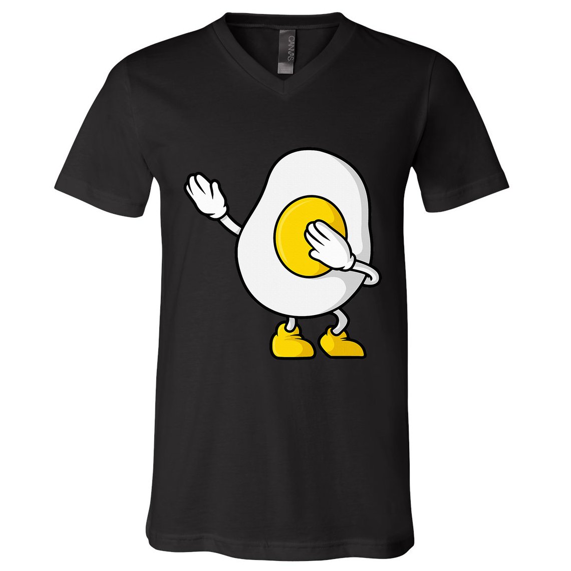 Dabbing Egg I’M So Eggcited Breakfast Gift V-Neck T-Shirt