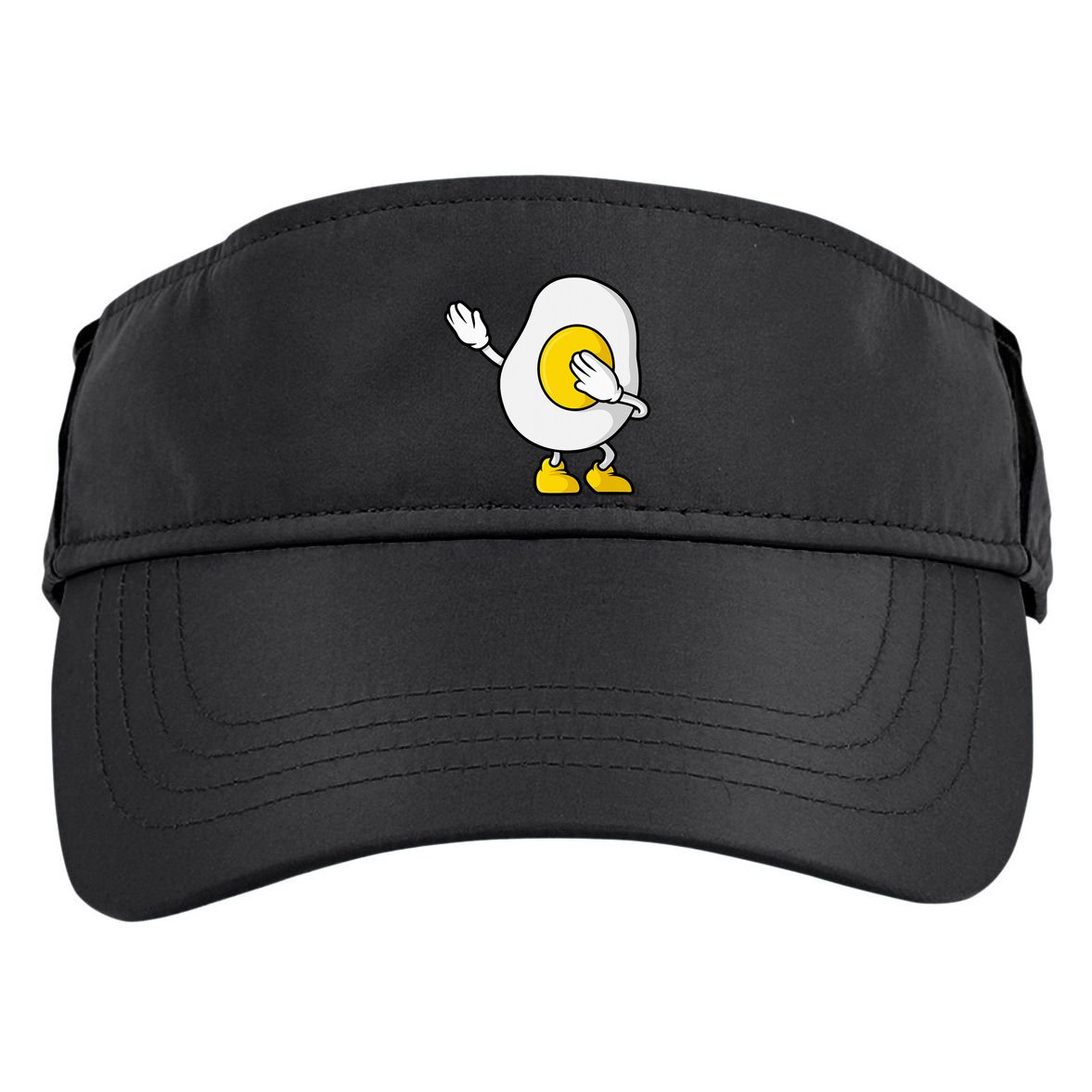 Dabbing Egg I’M So Eggcited Breakfast Gift Adult Drive Performance Visor