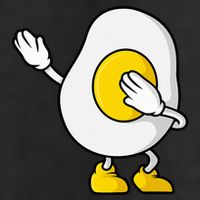 Dabbing Egg I’M So Eggcited Breakfast Gift Adult Drive Performance Visor
