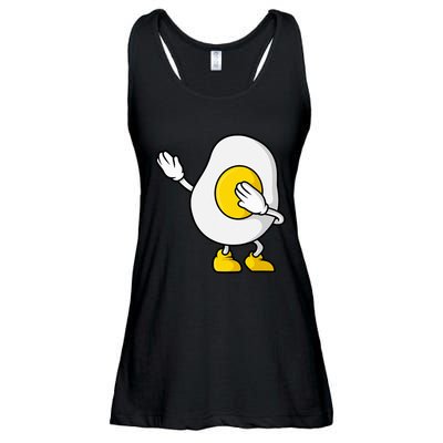 Dabbing Egg I’M So Eggcited Breakfast Gift Ladies Essential Flowy Tank