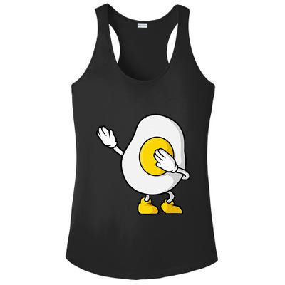 Dabbing Egg I’M So Eggcited Breakfast Gift Ladies PosiCharge Competitor Racerback Tank