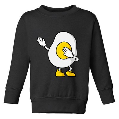 Dabbing Egg I’M So Eggcited Breakfast Gift Toddler Sweatshirt