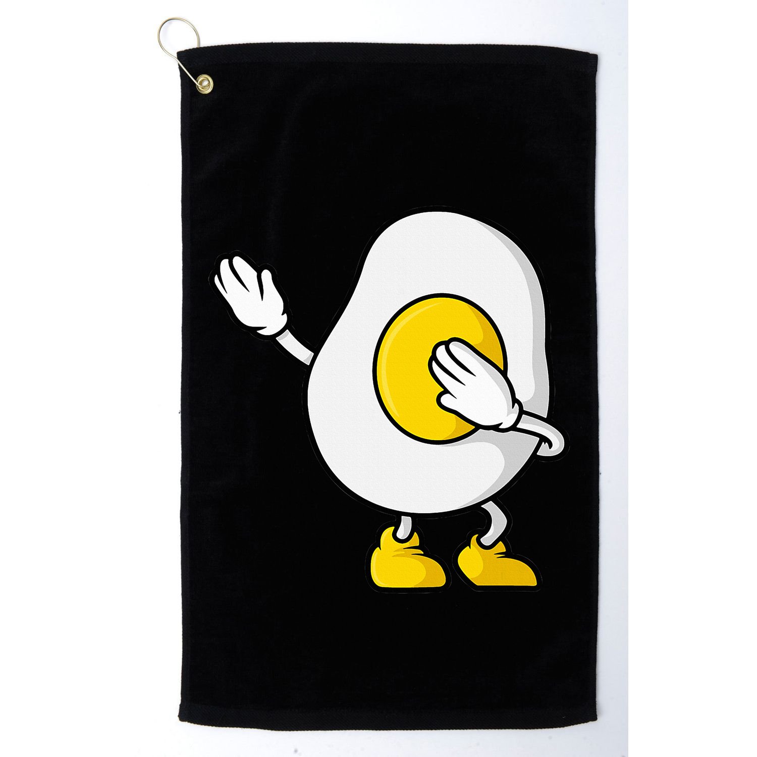 Dabbing Egg I’M So Eggcited Breakfast Gift Golf Towel