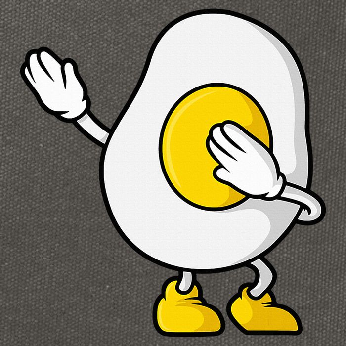 Dabbing Egg I’M So Eggcited Breakfast Gift Cotton Canvas Backpack