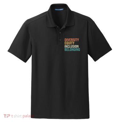 Diversity Equity Inclusion Belonging Dry Zone Grid Polo
