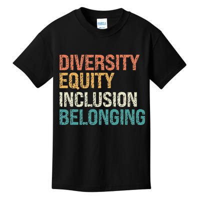 Diversity Equity Inclusion Belonging Kids T-Shirt