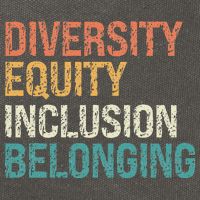 Diversity Equity Inclusion Belonging Cotton Canvas Backpack