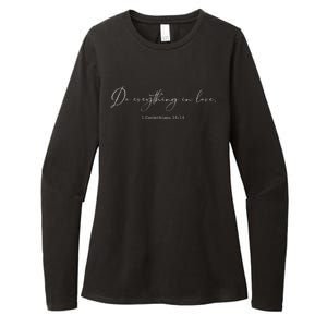 Do Everything In Love Bible Verse Quote Womens CVC Long Sleeve Shirt