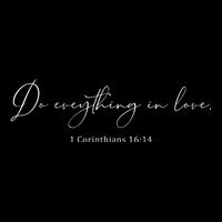 Do Everything In Love Bible Verse Quote Youth Performance Sprint T-Shirt
