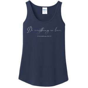 Do Everything In Love Bible Verse Quote Ladies Essential Tank