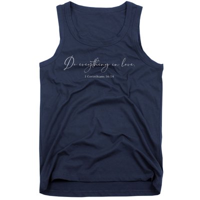 Do Everything In Love Bible Verse Quote Tank Top