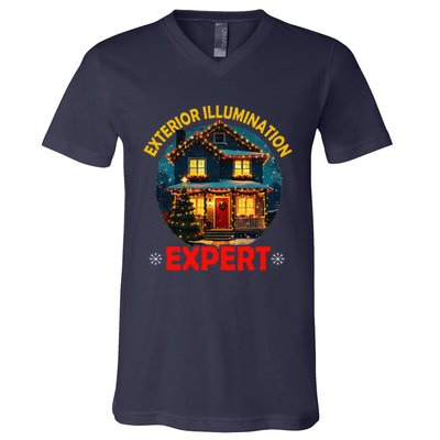 Decoration Exterior Illumination Expert Christmas Lights V-Neck T-Shirt