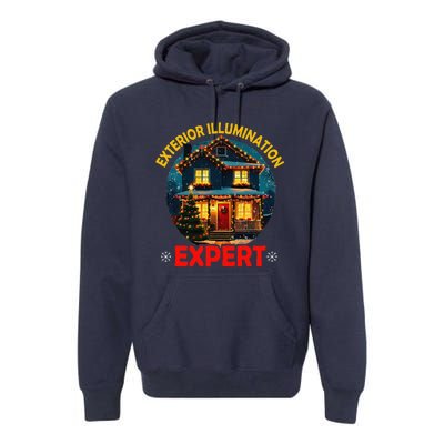 Decoration Exterior Illumination Expert Christmas Lights Premium Hoodie