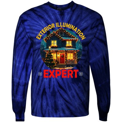 Decoration Exterior Illumination Expert Christmas Lights Tie-Dye Long Sleeve Shirt