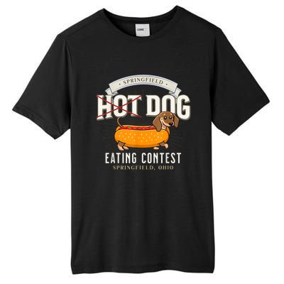 Dog Eating In Springfield Ohio Springfield Dog Cat Eating Springfield Dog Eating Tall Fusion ChromaSoft Performance T-Shirt