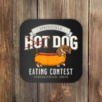 Dog Eating In Springfield Ohio Springfield Dog Cat Eating Springfield Dog Eating Coaster