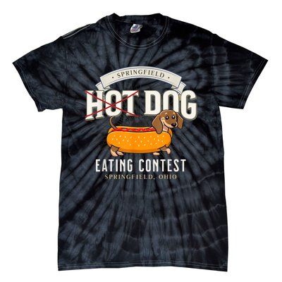 Dog Eating In Springfield Ohio Springfield Dog Cat Eating Springfield Dog Eating Tie-Dye T-Shirt