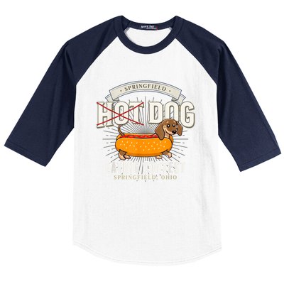 Dog Eating In Springfield Ohio Springfield Dog Cat Eating Springfield Dog Eating Baseball Sleeve Shirt