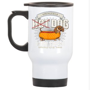 Dog Eating In Springfield Ohio Springfield Dog Cat Eating Springfield Dog Eating Stainless Steel Travel Mug