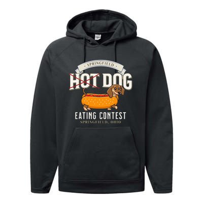 Dog Eating In Springfield Ohio Springfield Dog Cat Eating Performance Fleece Hoodie