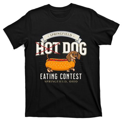 Dog Eating In Springfield Ohio Springfield Dog Cat Eating T-Shirt