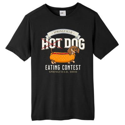 Dog Eating In Springfield Ohio Springfield Dog Cat Eating Tall Fusion ChromaSoft Performance T-Shirt