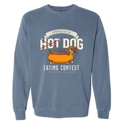 Dog Eating In Springfield Ohio Springfield Dog Cat Eating Garment-Dyed Sweatshirt