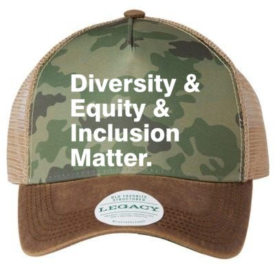 Diversity Equity Inclusion Matter Legacy Tie Dye Trucker Hat