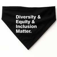 Diversity Equity Inclusion Matter USA-Made Doggie Bandana