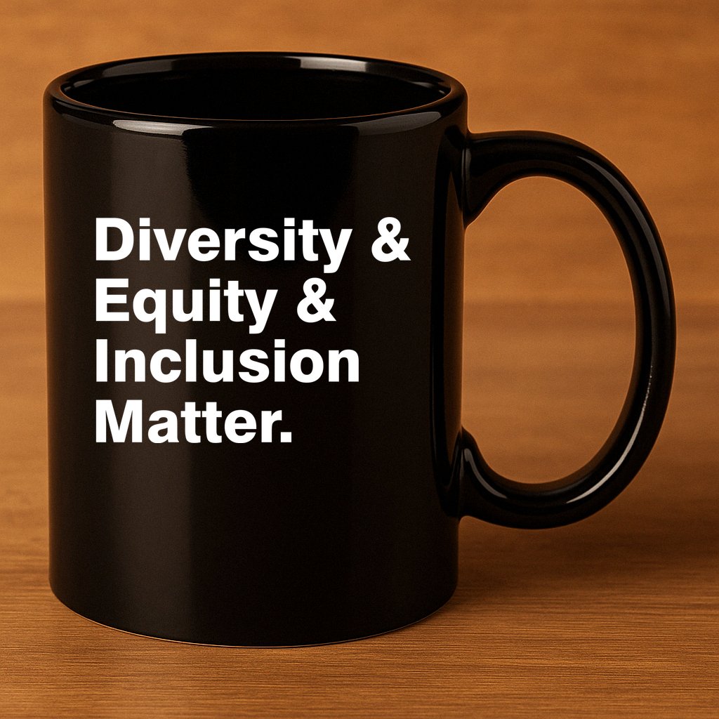 Diversity Equity Inclusion Matter 11oz C Handle Ceramic Mug