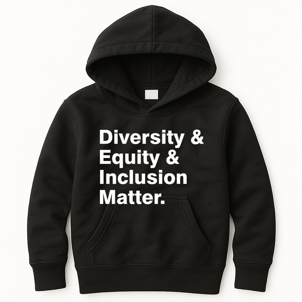 Diversity Equity Inclusion Matter Kids Hoodie