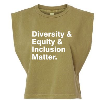 Diversity Equity Inclusion Matter Garment-Dyed Women's Muscle Tee