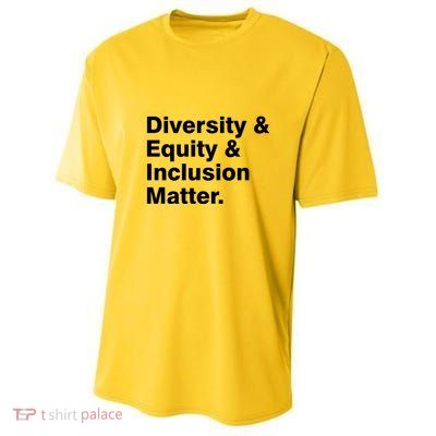 Diversity Equity Inclusion Matter Youth Performance Sprint T-Shirt